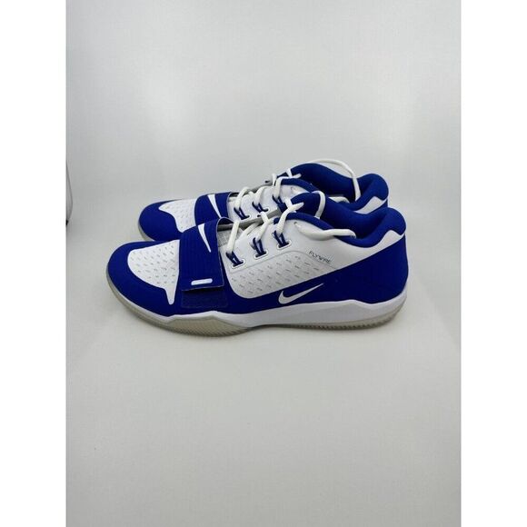 Men's Nike Alpha Menace Turf Low Football Cleats BV3997-101 White Blue Size 12.5 - Picture 2 of 6